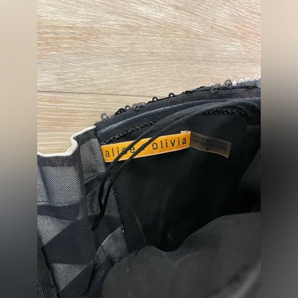 Alice+ Olivia Women’s size 4 Beaded Sequin Cocktail Dress - Picture 3 of 3